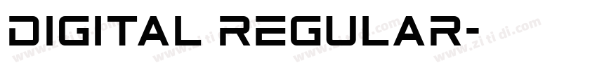 Digital Regular字体转换